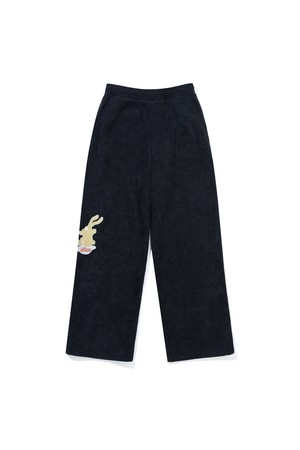 씨네라운지 코지 사카리바 스트레이트 팬츠 BLACK