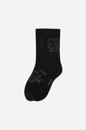 빈티지 그래픽 크루삭스(BLACK)