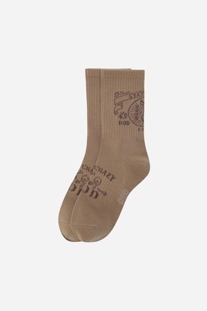 빈티지 그래픽 크루삭스(TAN)