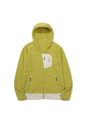 모스(MOSS) 폴라텍 알파 다이렉트 190 후드집업 YELLOW