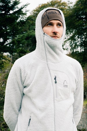 모스(MOSS) 폴라텍 알파 다이렉트 190 후드집업 LIGHT GREY