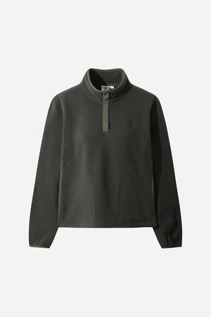 여성) 히트레스트 플리스 베이직 아노락(D.CHARCOAL GREY)