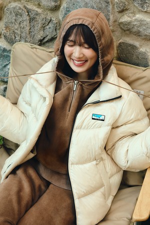 컬러라마 구스 다운 자켓 IVORY