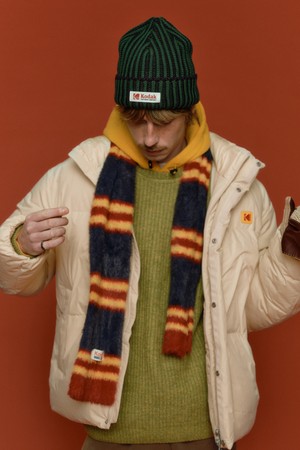 스트라이프 꼬임 비니 GREEN