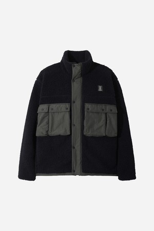유니) 바크 플리스 유틸리티 자켓(NAVY)