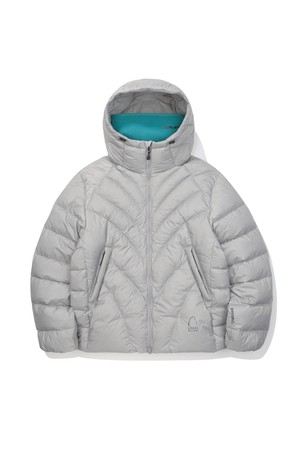 칼(CAL) 구스다운 후드자켓 LIGHT GREY