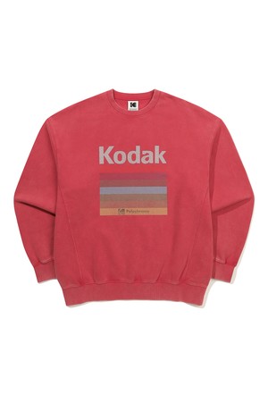 레인보우 스노우워싱 기모 맨투맨 PINK