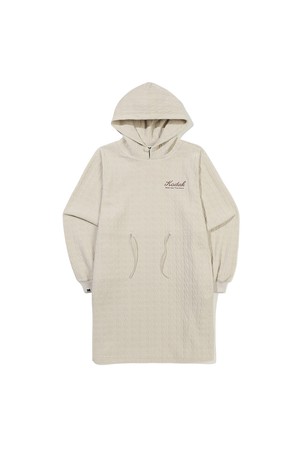 벨벳 케이블 원피스 IVORY