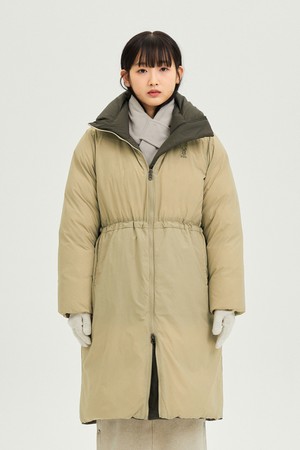 여성) 리버시블 D7 롱다운자켓(D.CHARCOAL GREY)