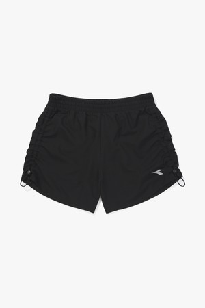 셔링 4.5인치 러닝 쇼츠 우먼 BLACK_BLACK-a