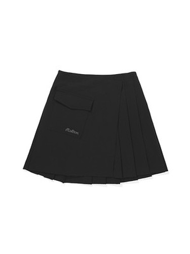 여성 뒷플리츠 카고형 스커트 BLACK (WOMAN)-a