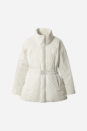 여성) 어베인 D7 밸트 미드 다운 자켓(IVORY)