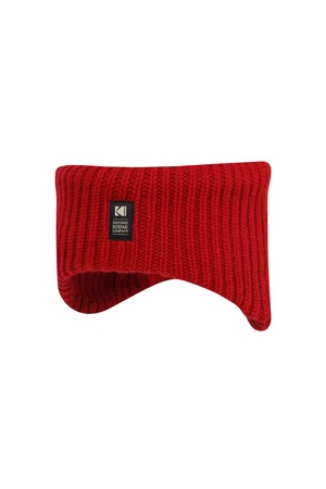 니트 귀달이 헤어밴드 RED