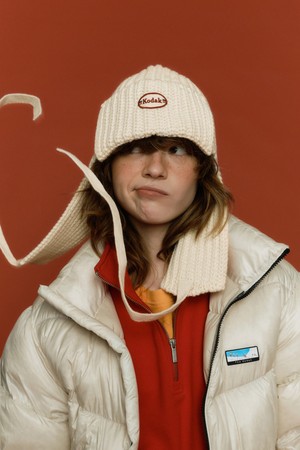 니트 트루퍼 햇 IVORY