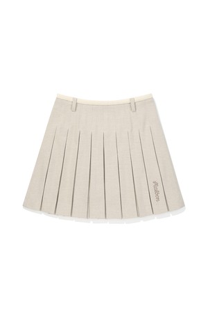 여성 TR 아코디언 스커트 CREAM (WOMAN)_IVORY-a