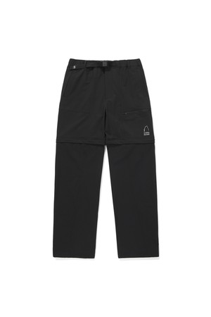 W) 하프문(HALF MOON) 2WAY팬츠 (세미와이드핏) BLACK