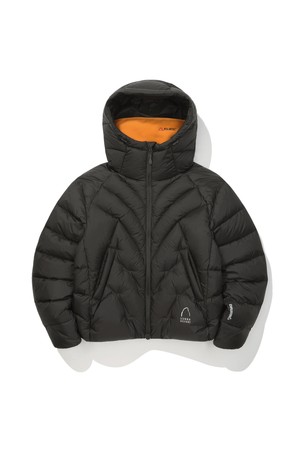 W) 칼(CAL) 구스다운 후드자켓 BLACK