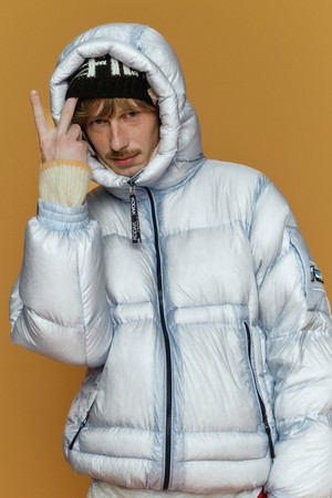 컬러라마 헤비 구스 다운 자켓 S.BLUE