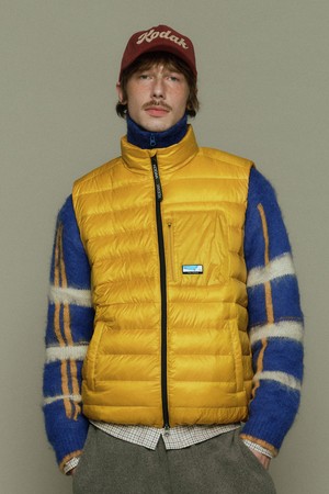 컬러라마 경량 구스 다운 베스트 YELLOW