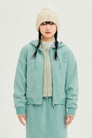 여성) 스테이웜 후드 집업 자켓(L.SKYBLUE)