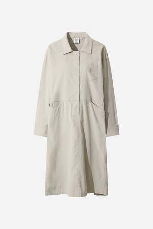 여성) 코듀로이 셔츠 원피스(IVORY DARK)