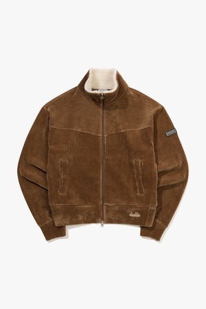 퍼트리밍 코듀로이 집업 우먼 BROWN_BROWN-a