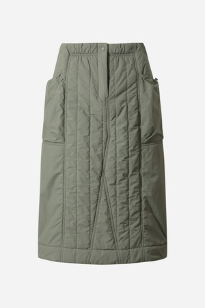 여성) 에어로겔 패딩 스커트(L.CHARCOAL GREY)