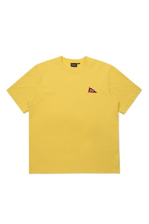 YACHT CLUB 유니 라운드 티셔츠 YELLOW_YELLOW-a