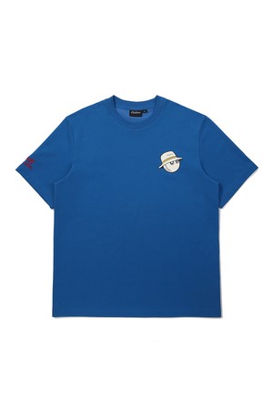 [온라인 단독] 버킷 스크립트 유니 라운드 티셔츠 BLUE_BLUE-a