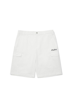 플래그 하프 팬츠 WHITE (MAN)_WHITE-a