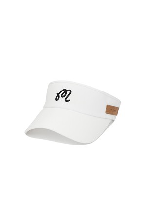 티홀더 포인트 유니 바이저 OFF WHITE_WHITE-a