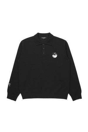 캐시미어 혼방 카라형 티셔츠 BLACK (MAN)_BLACK-a
