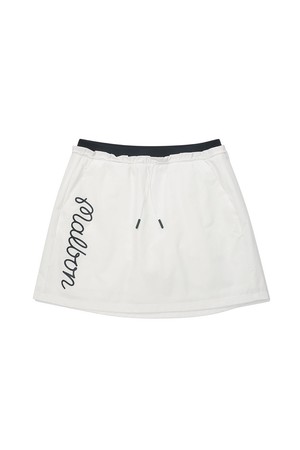 이중오비 핀턱 플레어 스커트 OFF WHITE (WOMAN)_WHITE-a