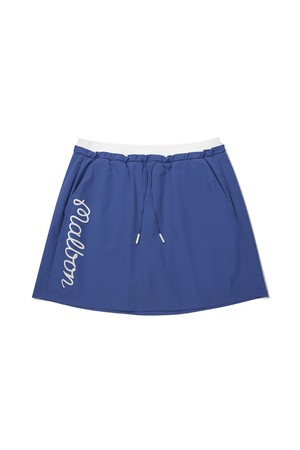 이중오비 핀턱 플레어 스커트 BLUE (WOMAN)_BLUE-a