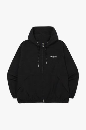 스트링 포인트 우븐 자켓 BLACK_BLACK-a