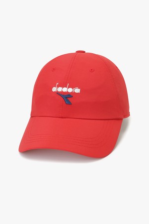 베이직 우븐 볼캡 RED_RED-a