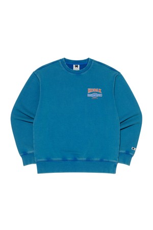 스노우 워싱 그래픽 맨투맨 SKY BLUE