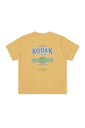 스노우 워싱 그래픽 반팔 티셔츠 우먼 YELLOW