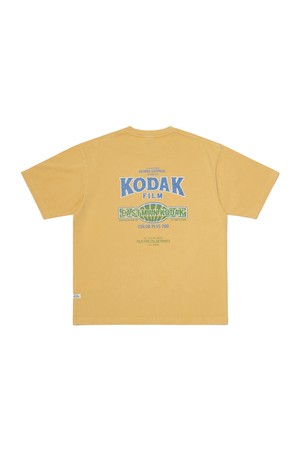 스노우 워싱 그래픽 반팔 티셔츠 YELLOW