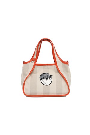 스트라이프 패턴 트월 토트백 ORANGE (WOMAN)_ORANGE-a