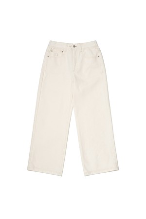 RGB 스트레이트 데님 팬츠 IVORY