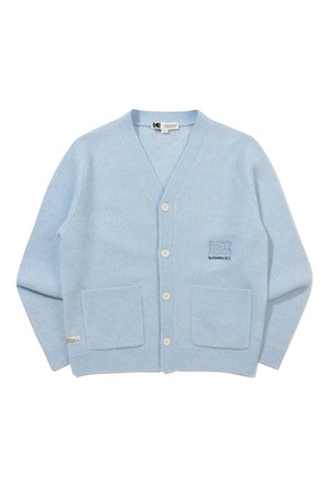 모헤어 니트 가디건 S.BLUE