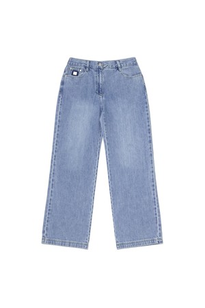 RGB 스트레이트 데님 팬츠 우먼 S.BLUE