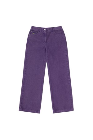 RGB 스트레이트 데님 팬츠 우먼 PURPLE