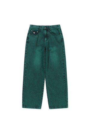 RGB 스트레이트 데님 팬츠 GREEN