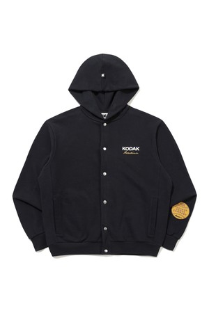 골드모먼트 스냅 후드 자켓 BLACK