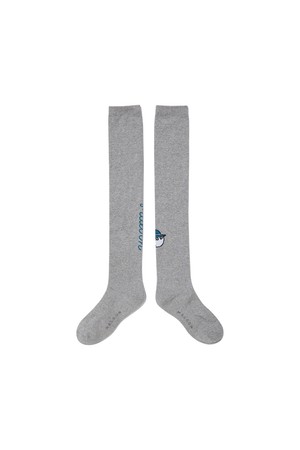 여성 언발란스 로고 니삭스 GRAY (WOMAN)_GREY-a