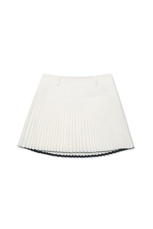 여성 와이드오비 잔플리츠 스커트 OFF WHITE (WOMAN)_WHITE-a