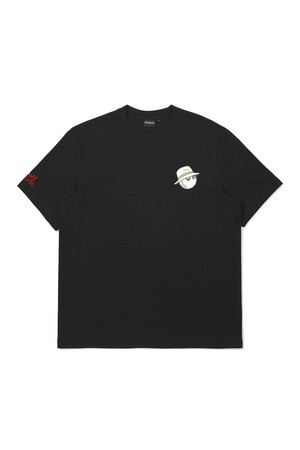[온라인 단독] 버킷 스크립트 유니 라운드 티셔츠 BLACK_BLACK-a