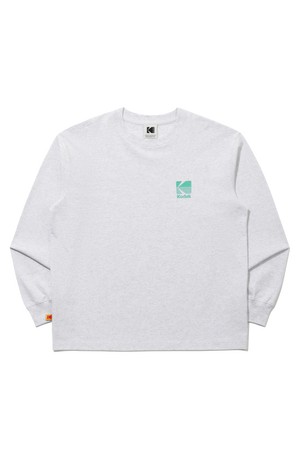 에센셜 빅로고 긴팔티셔츠 M.GREY